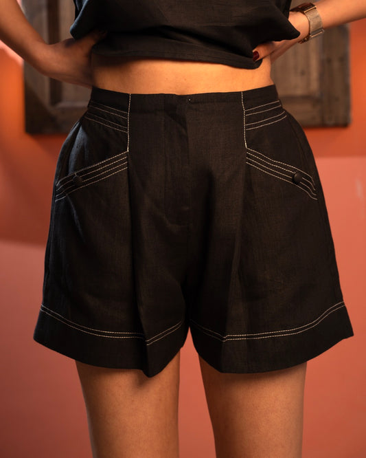 Poise Shorts - Dusty Black