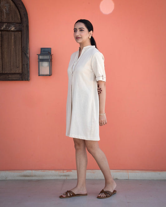 Still Day Dress - Ecru