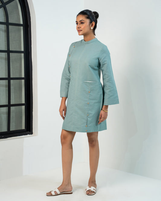 Outline Dress - Soft Teal