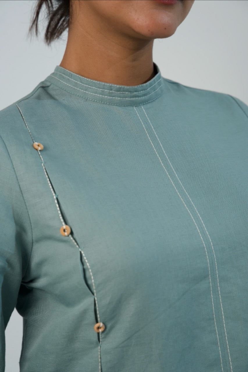 Outline Dress - Soft Teal