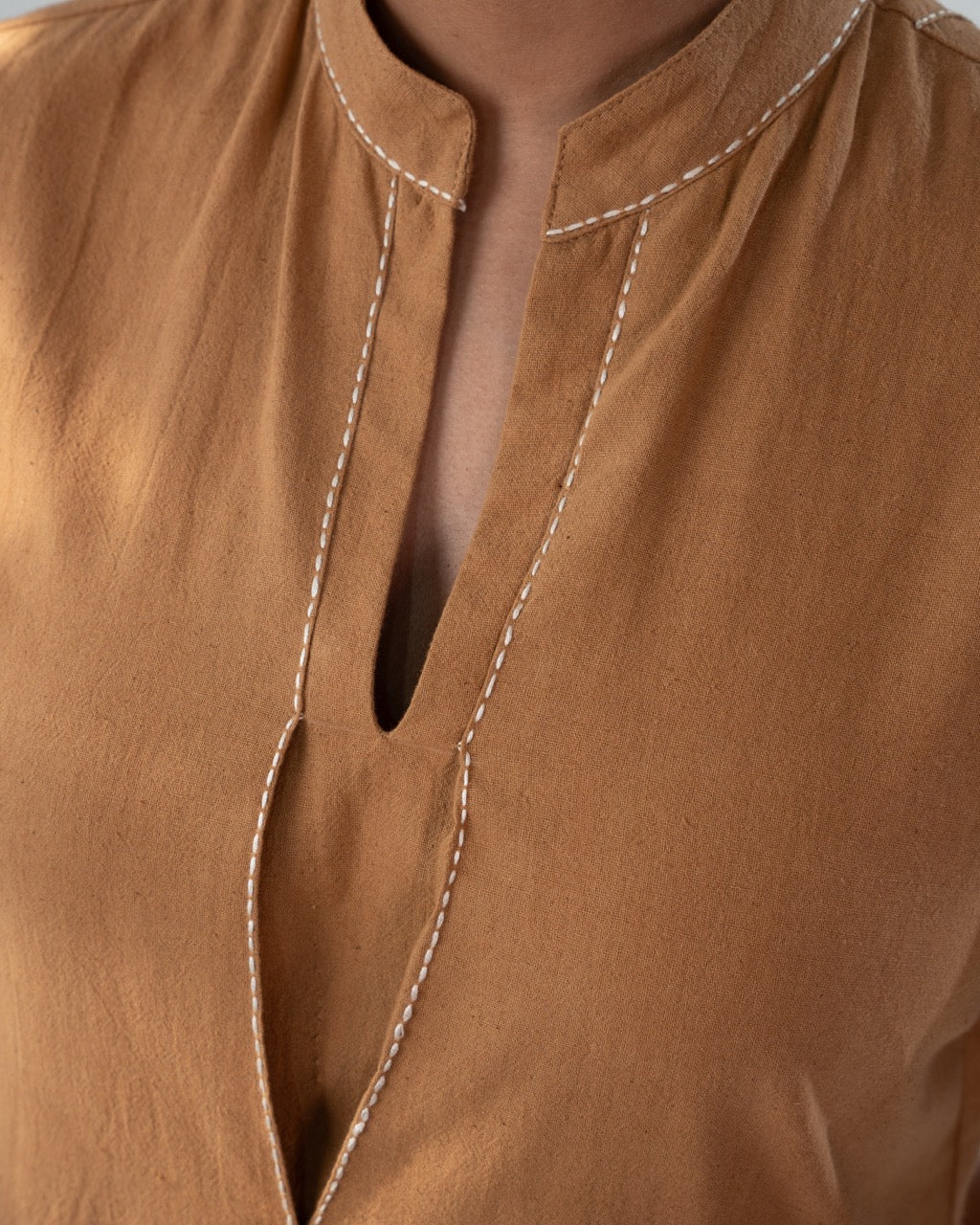 Still Day Dress - Camel