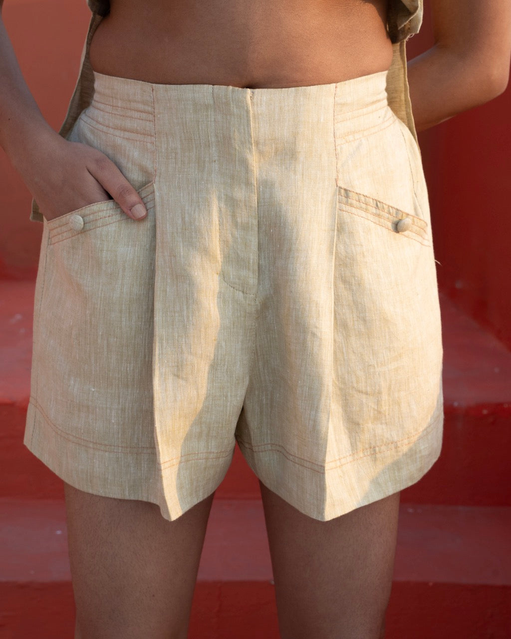 Poise Shorts - Sage Green