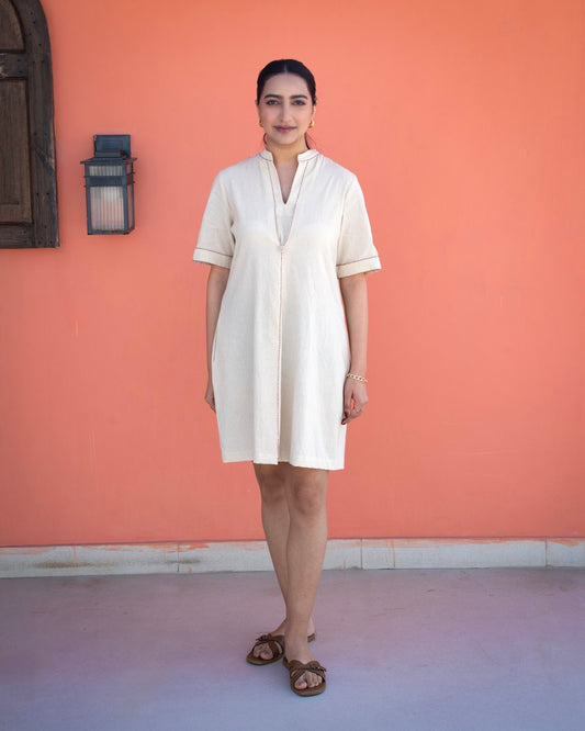 Still Day Dress - Ecru
