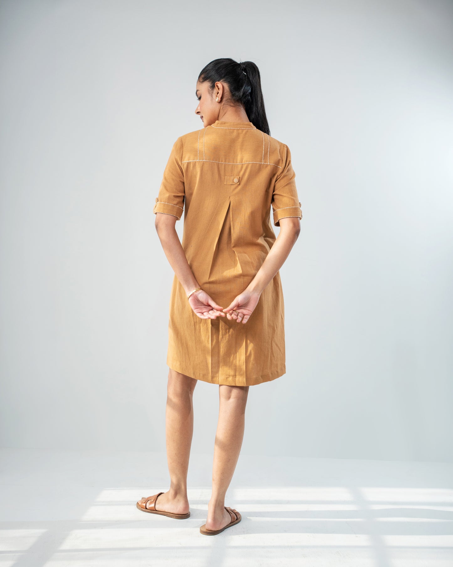 Still Day Dress - Camel