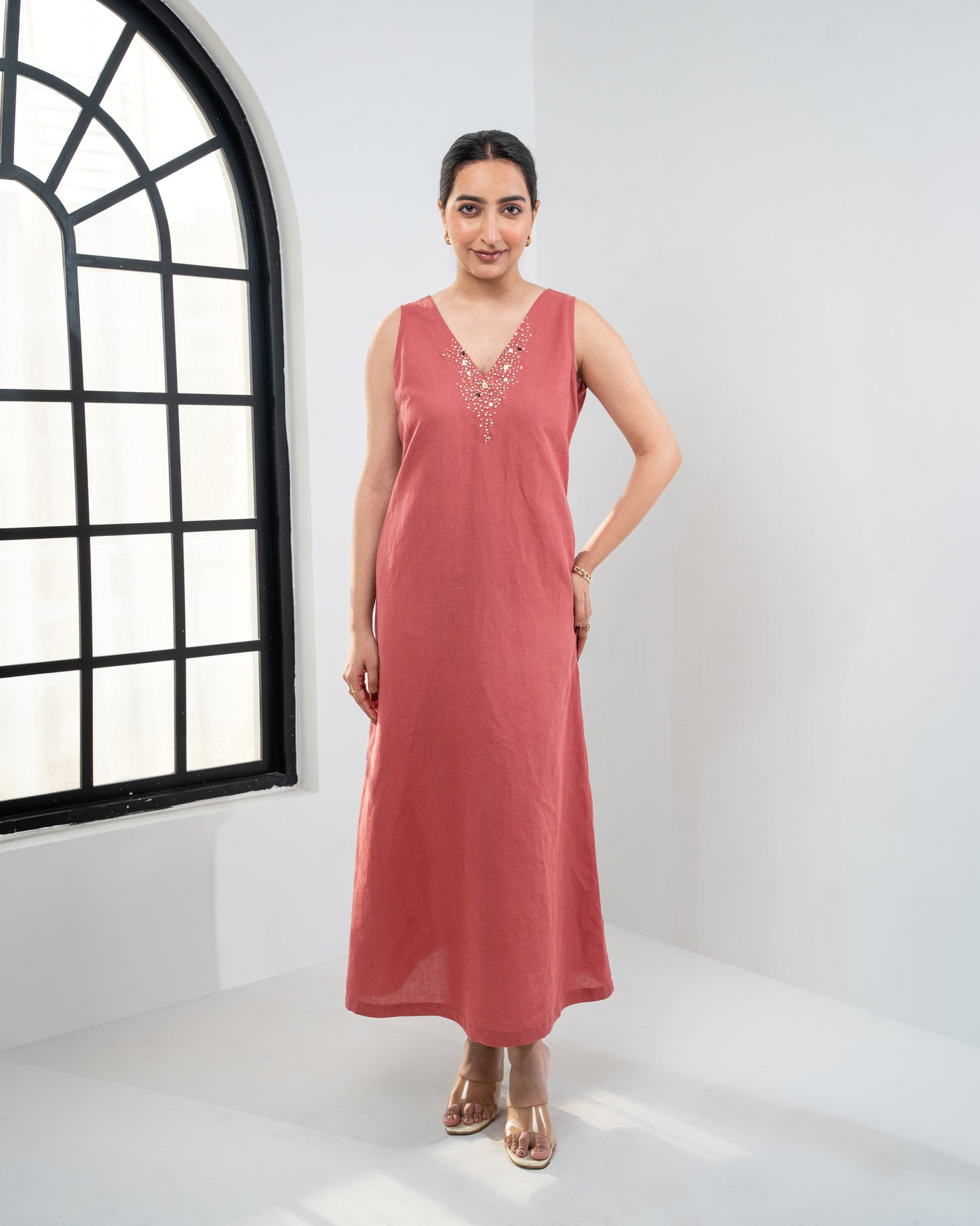 Flora Dress - Rust Bloom