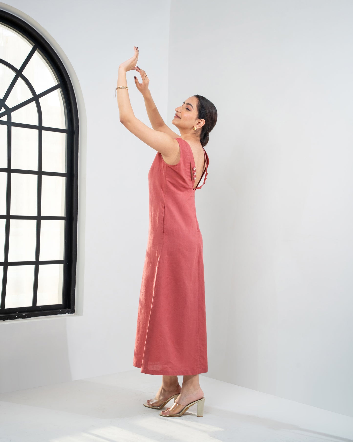 Flora Dress - Rust Bloom