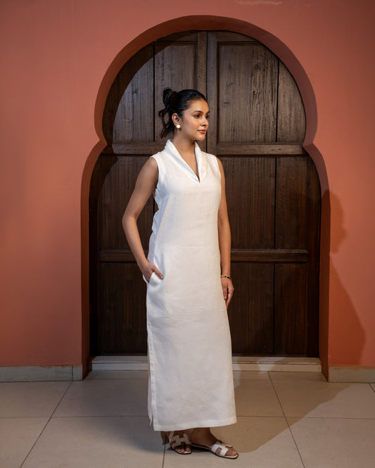 Effortless Dress - Pearl White