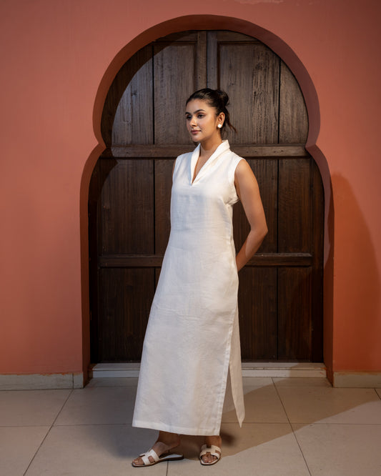 Effortless Dress - Pearl White