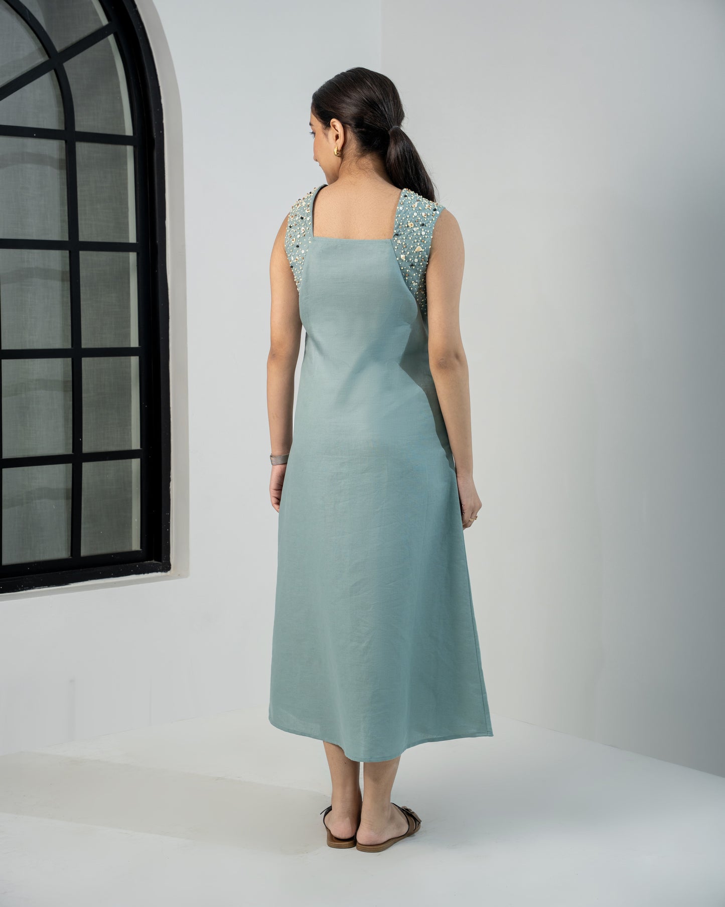 Arc Dress - Soft Teal