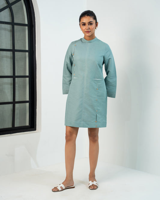 Outline Dress - Soft Teal