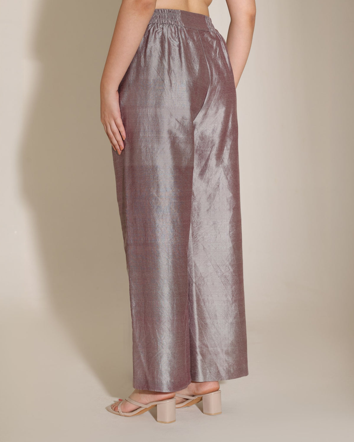 Angrakha Silk Set - Plum Ash