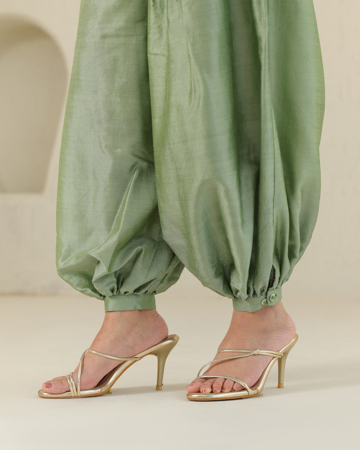 Balloon Flow Silk Set - Matcha Green