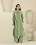 Longline Silk Set - Matcha Green