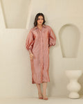 Pintuck Silk Dress / Set - Tea Rose
